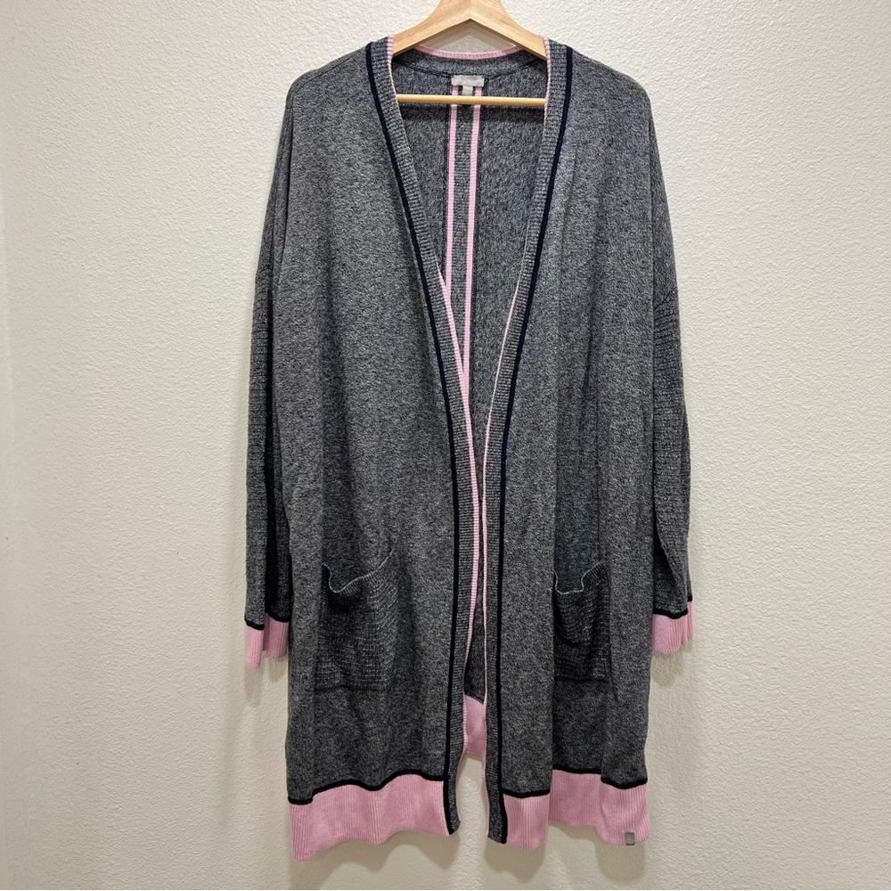 T by Talbots Long Line Open Front Cardigan 3XL